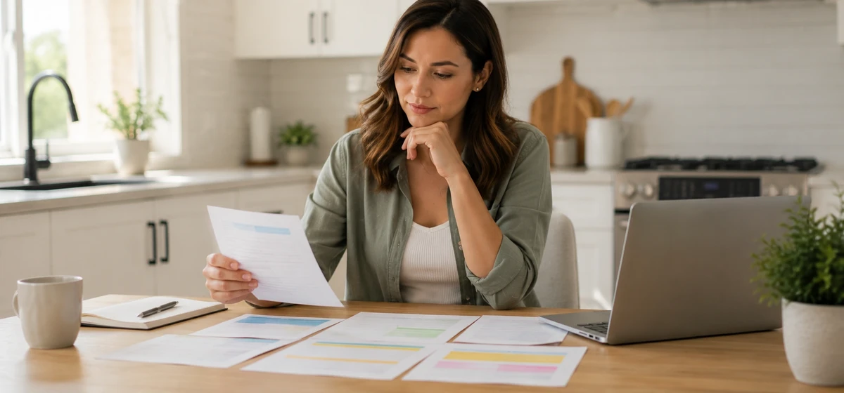 Borrower comparing multiple P2P lending alternatives and personal loan offers
