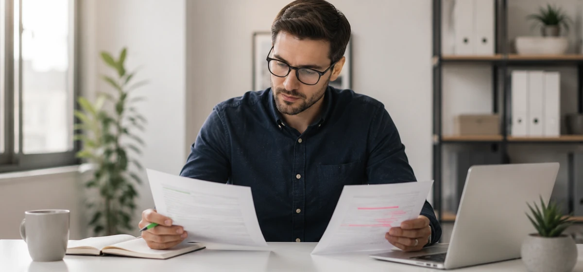Professional comparing Prosper vs LendingClub P2P loan documents side by side